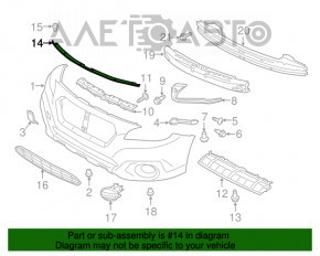 Уплотнитель капота Subaru Outback 15-19