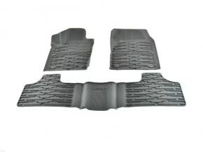 Set covorașe de cauciuc negru pentru Jeep Grand Cherokee WK2 16-22