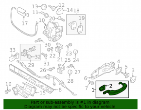 Ручка двери внешняя передняя правая VW Touareg 11-16
