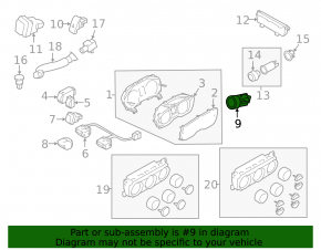 Кнопка Start-stop Subaru Outback 15-17