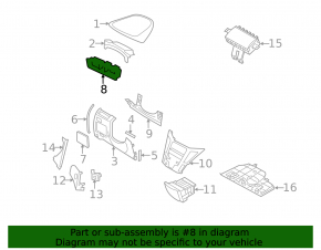 Накладка панели управления с воздуховодами Hyundai Sonata 11-15