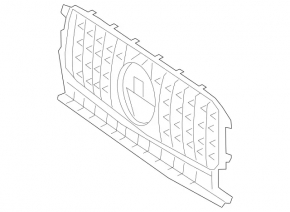 Решетка радиатора grill G-class W463 G63 19-24 AMG pkg, хром