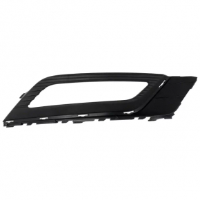 Grilă bară față dreapta Ford Fusion mk5 17-18 sub proiectoare ceață halogen mat, cu ornament cromat