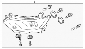 Фара передняя правая Nissan Quest 13-17