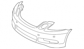 Bara fata goala Lexus GS300 GS350 GS430 GS450h 06-07 fara senzori de parcare si spalatoare faruri
