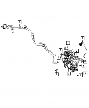 Компрессор пневмоподвески Jeep Grand Cherokee WK2 11-22 AWD