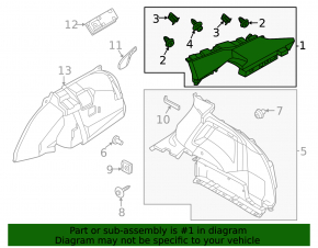Ornamente stâlp spate stânga sus Nissan Ariya 23-25 gri