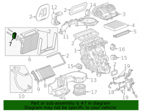 Клапан печки кондиционера Chevrolet Impala 14-20