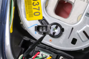Руль голый Buick Encore 17-20 кожа черная с накладкой, подогревом и кнопками без радара