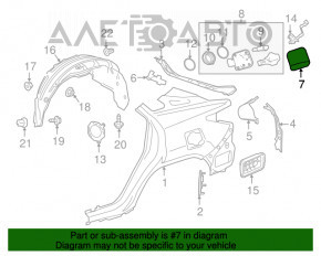 Лючок бензобака Lexus RX350 RX450h 16-22