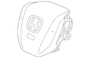 Подушка безопасности airbag в руль водительская Honda Civic X FC 16-21