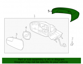Крышка зеркала правая Ford Fusion mk5 13-20 без поворотника