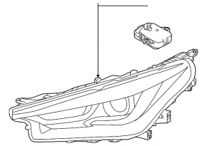 Фара передняя левая в сборе Infiniti QX50 19-21 LED