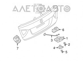 Замок крышки багажника BMW 3 F30 12-12