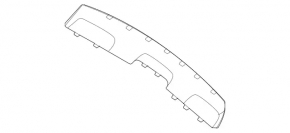 Capacul buzei bara spate Mercedes W167 GLE 350 450 20-23 crom