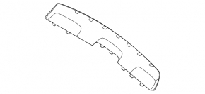 Накладка губы заднего бампера Mercedes W167 GLE 350 450 20-26 хром
