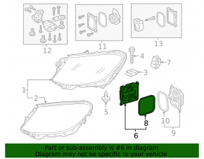 Блок розжига LED правый Mercedes W213 E 17-20