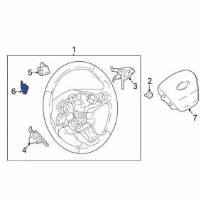 Лепестки подрулевые в сборе Ford Ecosport 18-22