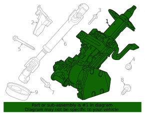 Рулевая колонка ЭУР Lincoln Corsair 20-22