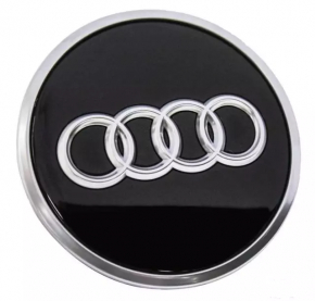 Центральный колпачок на диск Audi A6 C8 19-21 глянцевый черный