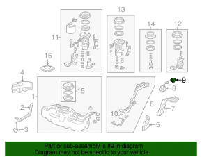 Крышка заливной горловины бензобака Acura MDX 14-20