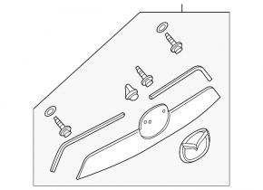 Молдинг двери багажника Mazda CX-5 13-16