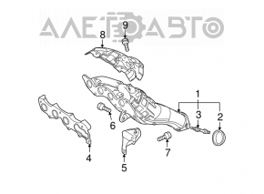 Защита выпускного коллектора Mazda6 09-13 2.5
