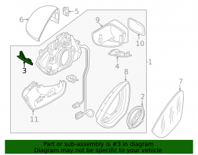Повторитель поворота левого зеркала Volkswagen ID.4 21-26
