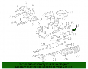 Насадка глушителя Lexus RX330 RX350 RX400h 04-09 примята
