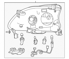 Фара передняя правая Nissan Sentra 13-15 дорест