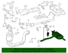 Tobă de eșapament spate Mercedes H247 GLA 20-23 M260
