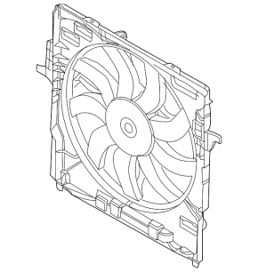 Ansamblu difuzor carcasă radiator N55 pentru BMW X5 F15 14-18, conectare