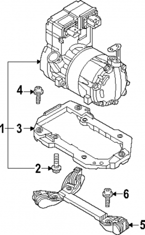 Компрессор кондиционера Volkswagen ID.4 21-26 под R-1234yf