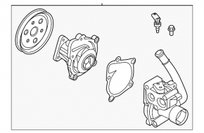 Помпа водяная Hyundai Santa Fe 24-26 2.5