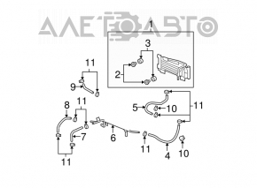 Radiatorul de răcire a transmisiei automate pentru Acura MDX 07-13