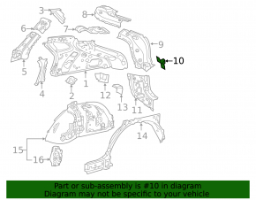 Отбойник двери багажника правый Lexus RX350 RX450h 16-22 на кузове