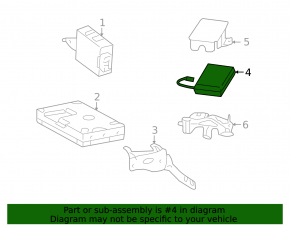 BATTERY MAYDAY CONTROL MODULE Lexus LS460 07-09