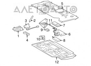 BATTERY MAYDAY CONTROL MODULE Lexus LS460 07-09