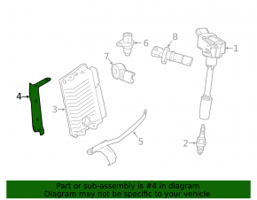 Кронштейн блока ECU Lexus NX200t NX300 15-21 верхний