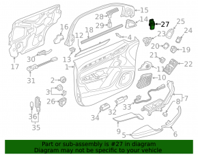 Кнопка отключения BSM переднее левое Audi Q3 8U 15-18