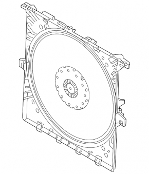Ansamblu difuzor carcasă radiator pentru Land Rover Range Rover 22-26 3.0, 4.4, MHEV, 1000W