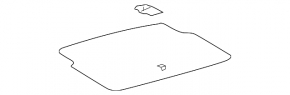 Capacul central al portbagajului pentru Lexus GS450h 06-11