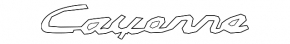 Emblema Cayenne de pe hayonul Porsche Cayenne 19-23
