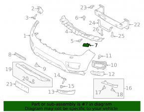 Capac spălător far dreapta pentru Land Rover Range Rover Sport 2013-2017 pre-restyling
