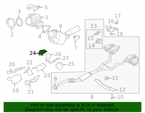 Scut termic tobă spate dreapta pentru Land Rover Range Rover Velar 18-20 2.0T