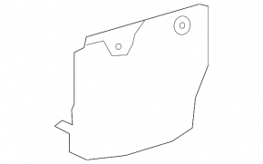 Protecția arcului lateral dreapta pentru Lexus ES250 ES300h ES350 19-