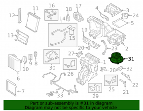 Motor ventilator încălzire VW Golf 15-21