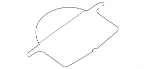 Крышка запасного колеса Nissan Altima 13-15 черн