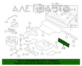 Накладка проема багажника Subaru Impreza 4d 17-23 GK