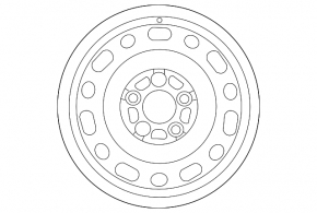 Диск колесный железный R16 Mazda 3 14-18 BM